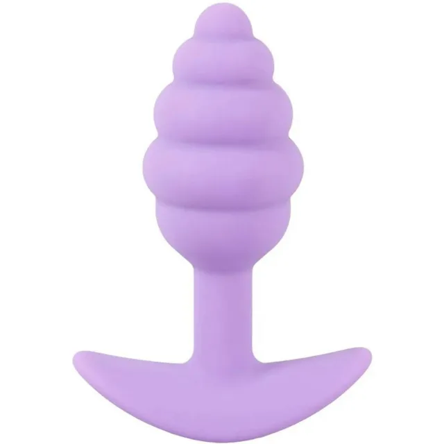 Cuties Silikonový anální kolík Purple Pastel 7,5 cm