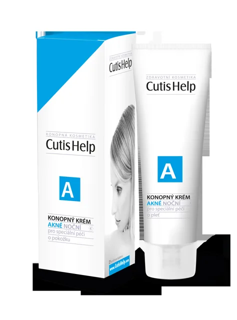 CutisHelp AKNÉ konopný krém noční 30ml