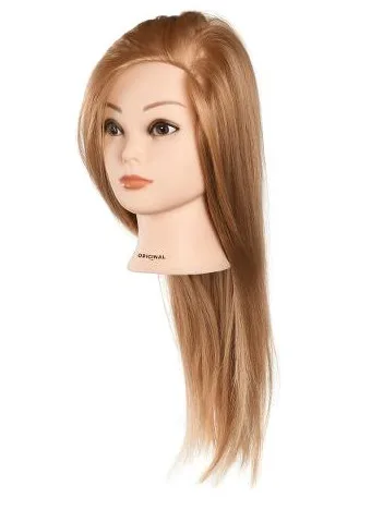 Cvičná hlava s umělými vlasy Original Best Buy Annabelle - blond, 30-40 cm (0030095) + dárek zdarma