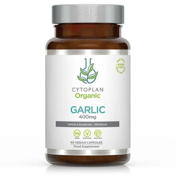 Cytoplan organický česnek 400mg prášek, 60 kapslí