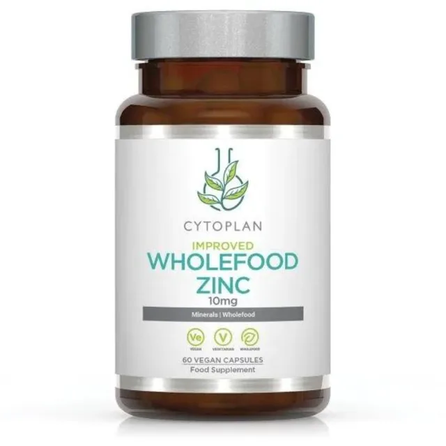 Cytoplan Wholefood Zinc - Zinek z rostlinného zdroje, 60 vegan kapslí