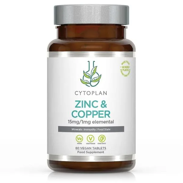 Cytoplan zinek a měď, 60 vegan tablet
