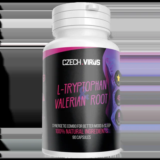 Czech Virus L-Tryptophan & Valerian Root - 90 kapslí
