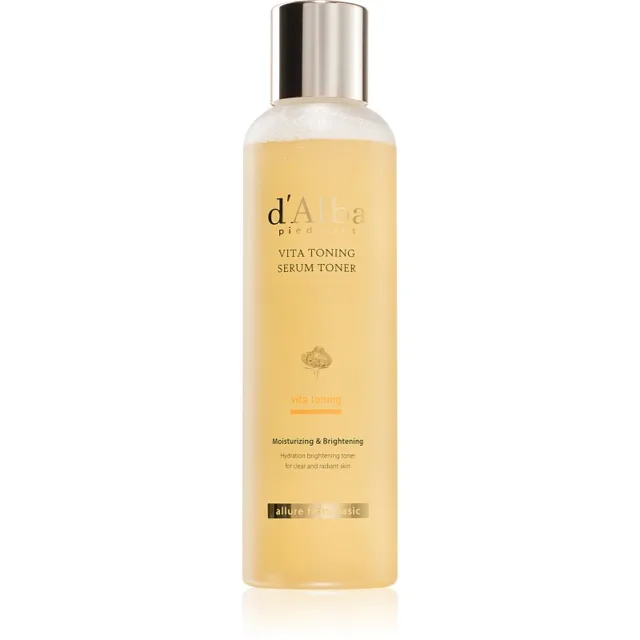 d'Alba Vita Toning Serum Toner hydratační tonikum pro rozjasnění a vyhlazení pleti 180 ml
