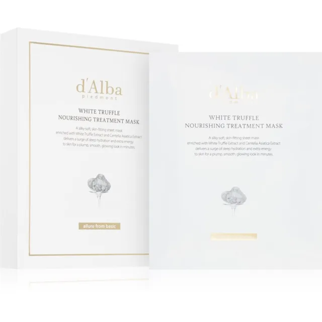 d'Alba White Truffle Nourishing Treatment Mask intenzivně hydratační pleťová maska se zklidňujícím účinkem 5x25 ml