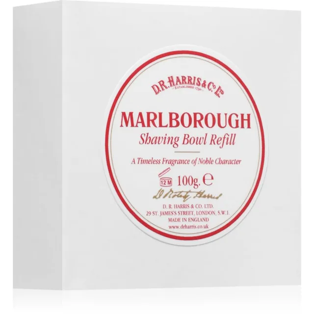 D.R. Harris Shawing Bowl Refill mýdlo na holení – náhradní náplň Marlborough 100 g