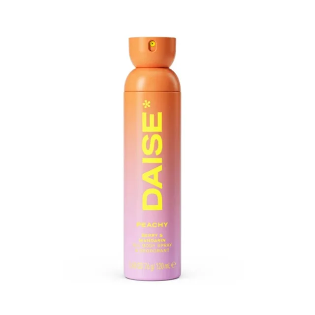 DAISE Tělový sprej a deodorant Peachy, 120 ml