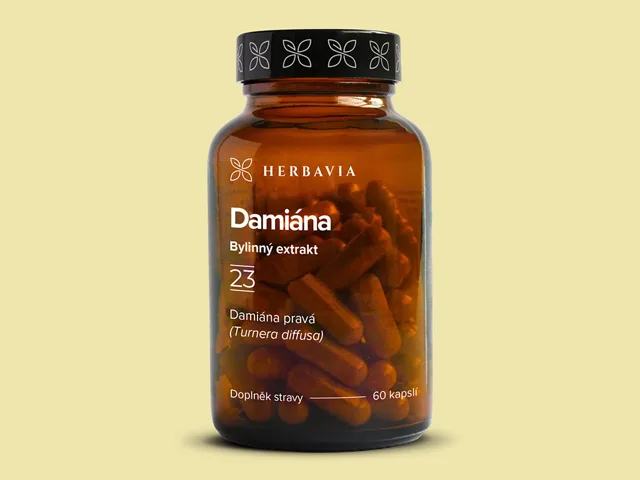 Damiána  bylinný extrakt - 60 kapslí