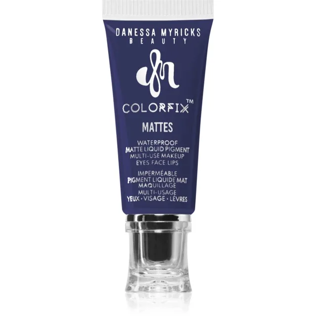 Danessa Myricks Beauty Colorfix Mattes multifunkční líčidlo pro oči, rty a tvář odstín Primary Blue 10 ml