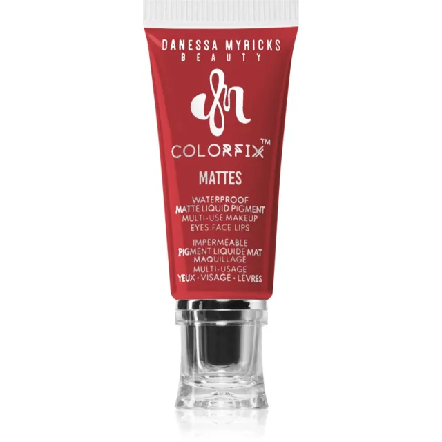 Danessa Myricks Beauty Colorfix Mattes multifunkční líčidlo pro oči, rty a tvář odstín Primary Red 10 ml