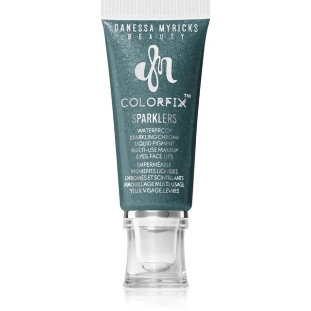 Danessa Myricks Beauty Colorfix Sparklers multifunkční líčidlo pro oči, rty a tvář odstín Evergreen 10 ml