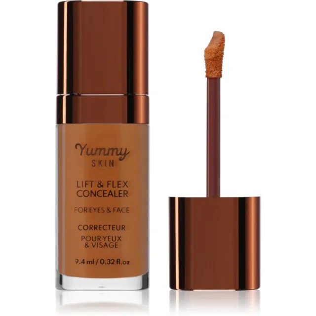 Danessa Myricks Beauty Yummy Skin Lift & Flex Concealer tekutý korektor s matným efektem odstín 14 - Dark With Golden Undertones 8.4 ml