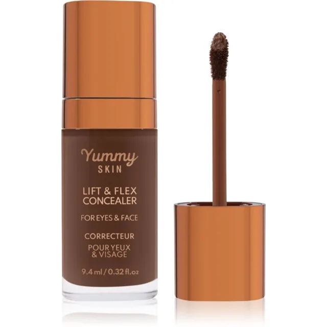 Danessa Myricks Beauty Yummy Skin Lift & Flex Concealer tekutý korektor s matným efektem odstín 17 - Dark with Warm Undertones 8.4 ml