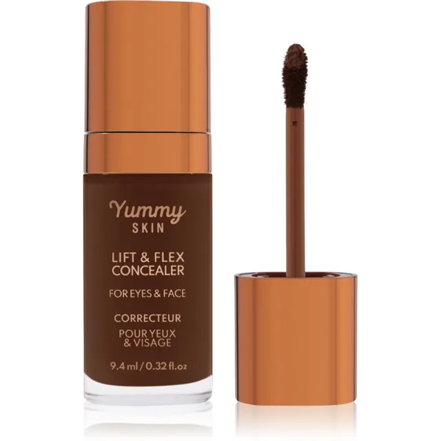 Danessa Myricks Beauty Yummy Skin Lift & Flex Concealer tekutý korektor s matným efektem odstín 18 - Deep with Neutral Warm Undertones 8.4 ml