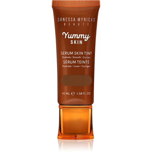 Danessa Myricks Beauty Yummy Skin Serum Skin Tint hydratační make-up s vyhlazujícím účinkem odstín 14 - Deep Skin with Warm Golden Undertones 45 ml