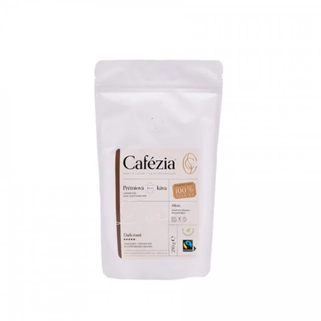 DARK ROAST mletá tmavě pražená biokáva, 250 g