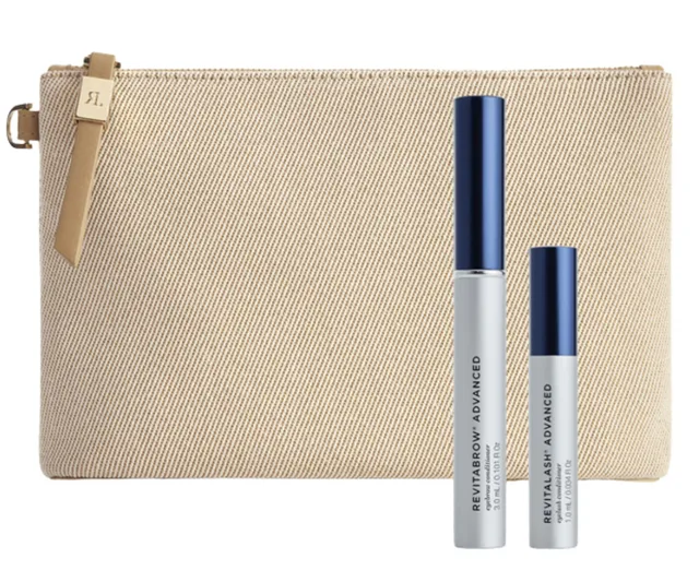 Dárková sada na obočí a řasy RevitaLash For Brows  a  Lashes - sérum na obočí + sérum na řasy a taštička zdarma + dárek zdarma