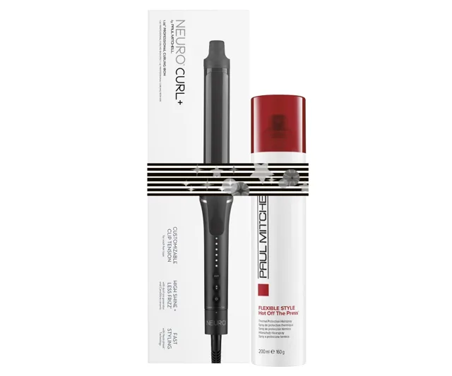 Dárková sada Paul Mitchell Neuro Style+ Protect Duo - kulma + sprej s tepelnou ochranou + dárek zdarma