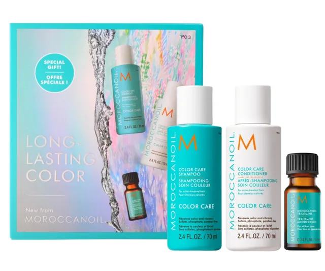 Dárková sada pro barvené vlasy Moroccanoil Long-Lasting Color + dárek zdarma