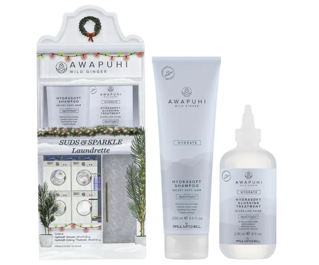 Dárková sada pro hydrataci a lesk vlasů Paul Mitchell Awapuhi Wild Ginger Hydrasoft Duo + dárek zdarma