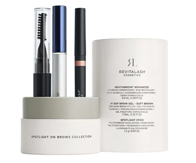 Dárková sada pro péči o obočí RevitaLash RevitaBrow Advanced - sérum na obočí + fixační gel a multifunkční rozjasňovač zdarma + dárek zdarma