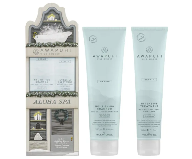 Dárková sada pro poškozené vlasy Paul Mitchell Awapuhi Wild Ginger Nourishing Repair Duo + dárek zdarma