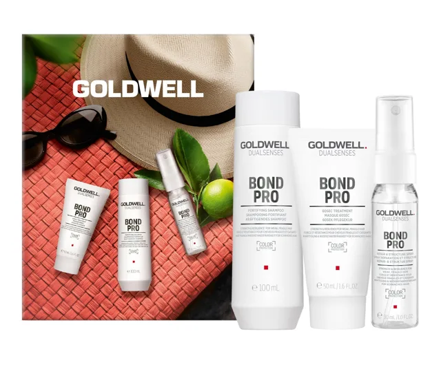 Dárková sada pro slabé a křehké vlasy Goldwell Dualsenses Bond Pro Travel Set + dárek zdarma