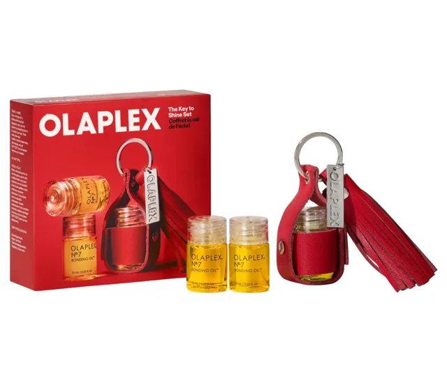 Dárková sada pro výživu a ochranu vlasů Olaplex The Key to Shine Set + dárek zdarma