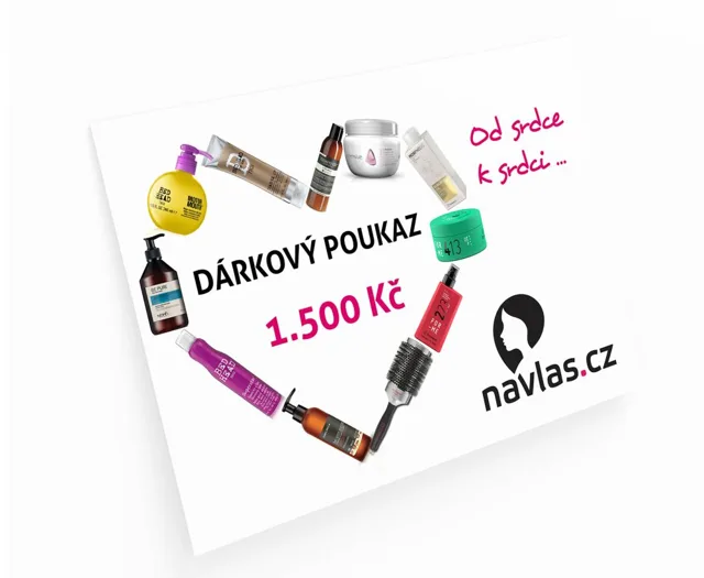 Dárkový poukaz NaVlas.cz v hodnotě 1.500,- Kč