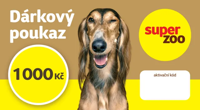 Dárkový poukaz Super zoo 1000 Kč