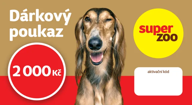Dárkový poukaz Super zoo 2000 Kč