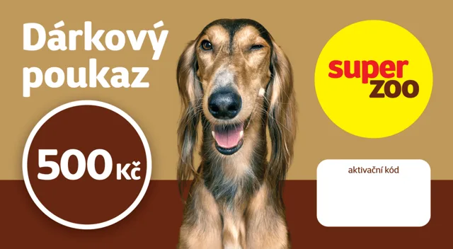 Dárkový poukaz Super zoo 500 Kč