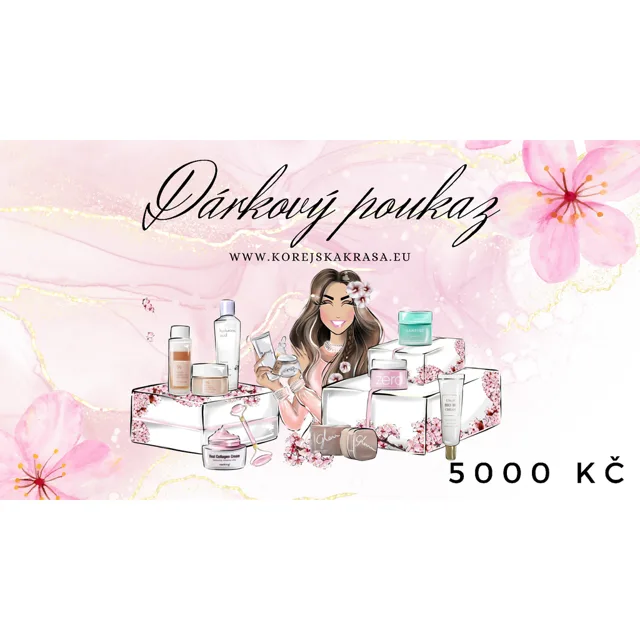 Dárkový poukaz v hodnotě 5000 CZK