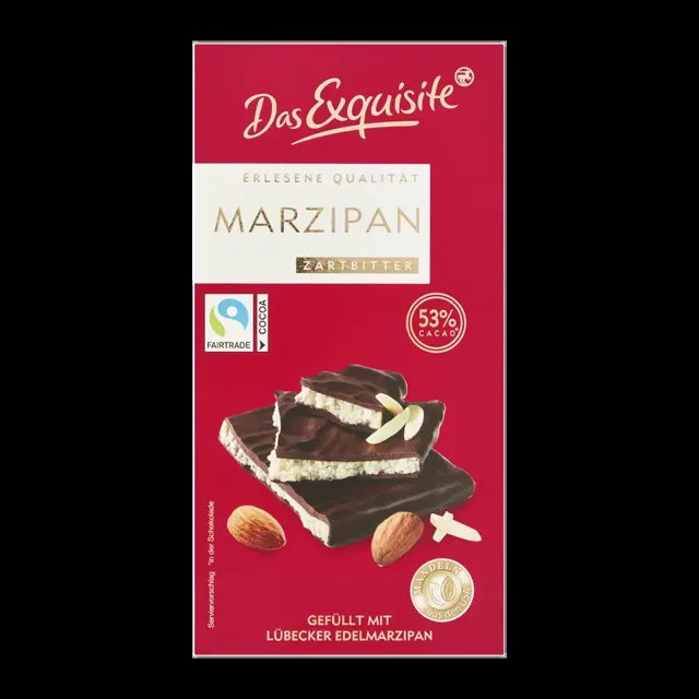 Das Exquisite Hořká čokoláda s marcipánovou náplní 140 g