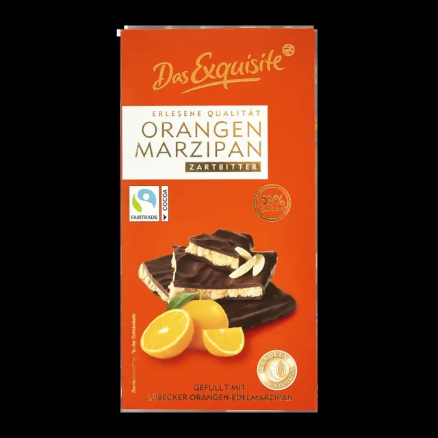 Das Exquisite Hořká čokoláda s pomerančovým marcipánem 140 g