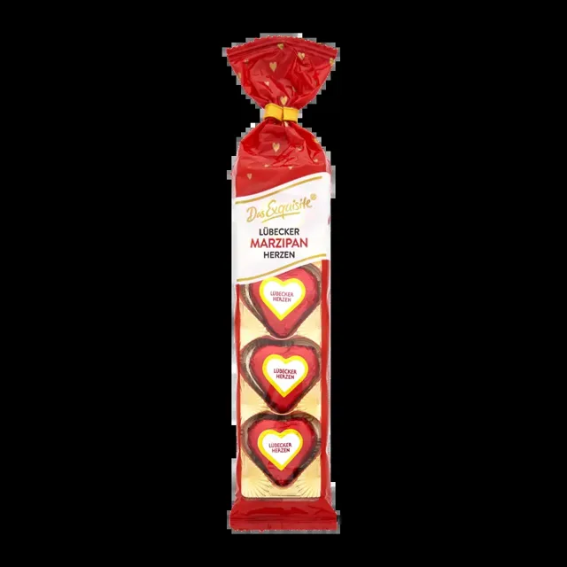 Das Exquisite Marcipánová srdíčka v hořké čokoládě 50 g