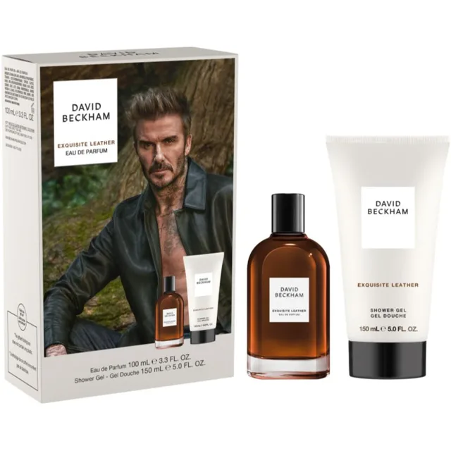 David Beckham Exquisite Leather dárková sada pro muže