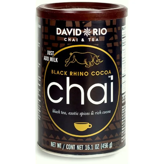David Rio Black Rhino Cocoa Chai prášek na přípravu nápoje 456 g