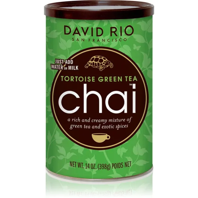 David Rio Tortoise Green Tea Chai prášek na přípravu nápoje 398 g