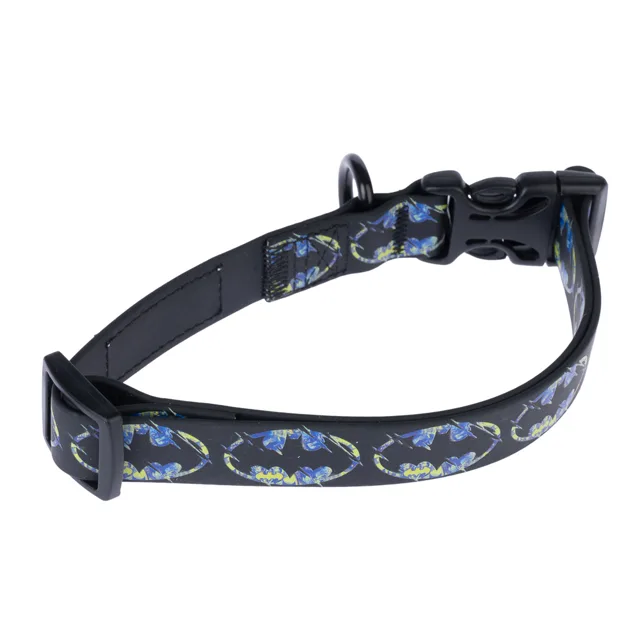 DC Batman obojek, černý - velikost S: obvod krku 25 - 36 cm, šířka 20 mm