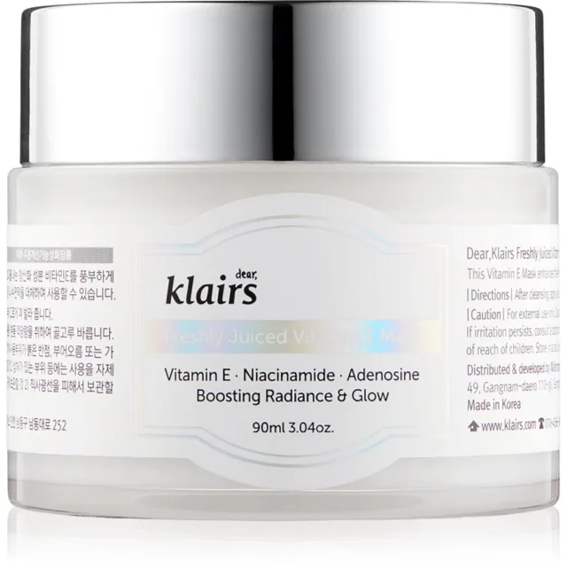 Dear Klairs Freshly Juiced Vitamin E Mask hydratační pleťová maska s vitamínem E 90 ml