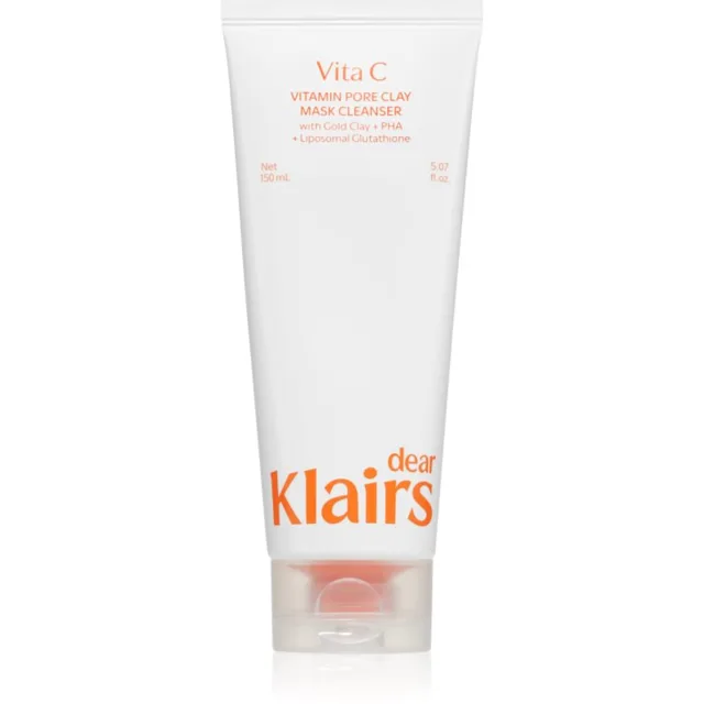 Dear Klairs Vitamin Pore Clay Mask Cleanser hydratační čisticí pěna pro rozjasnění pleti 150 ml