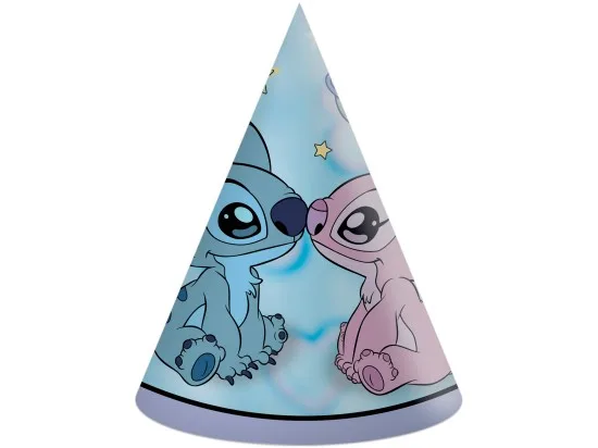 Decorata party čepičky Stitch - Angel Cute FSC 6 ks