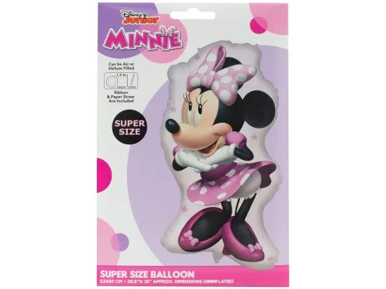 Decorata party fóliový balón Minnie Mouse 53x89 cm