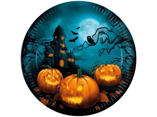 Decorata party papírové talířky Halloween FSC 8 ks
