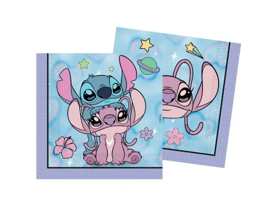 Decorata party ubrousky Stitch&Angel FSC 20 ks