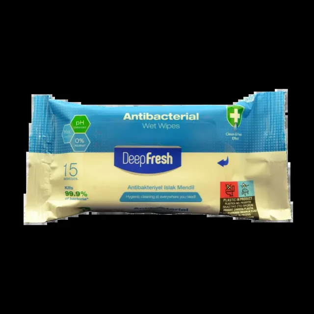 DEEP FRESH Antibakteriální ubrousky 15 ks