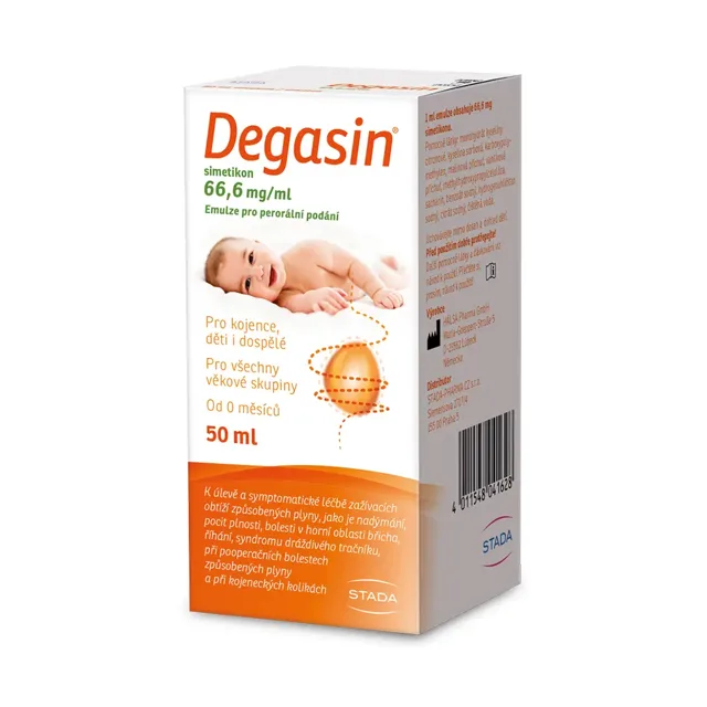 Degasin simetikon 66.6mg/ml emulze nadýmání 50 ml
