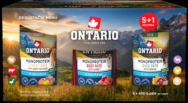 Degustační balíček konzerv Ontario Pate 5+1 zdarma (6×400 g)
