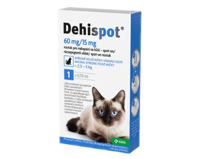 Dehispot 60mg/15mg spot-on 1 x 0,70 ml